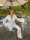 Mathilde Ravn broderet bluse - Hvid