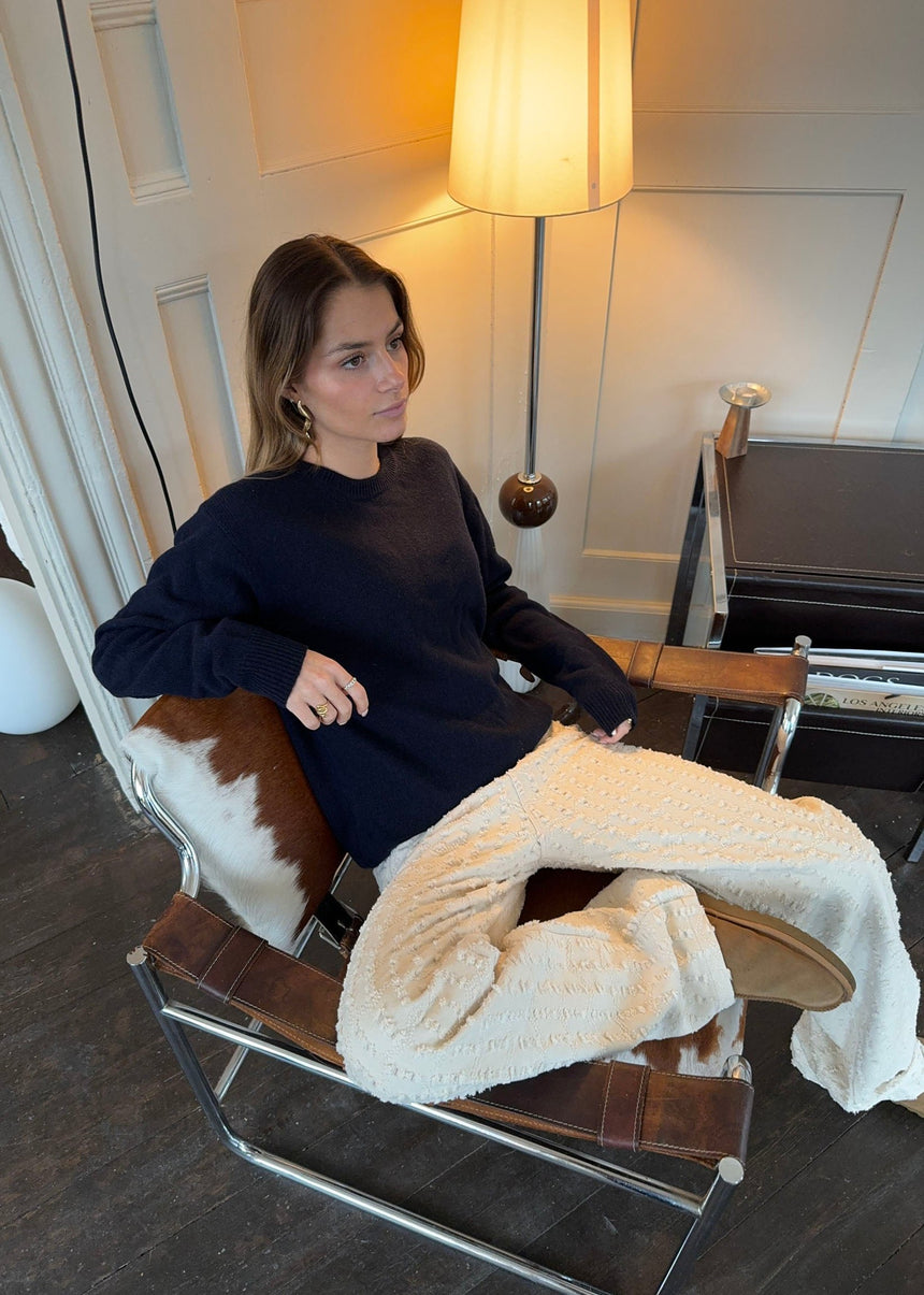 Ariana bukser med mønster - Off white