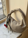 Florence taske i ruskind - Off white