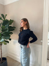 Cilla strikket cardigan - Navy