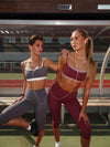 Layered sports bra - Berries