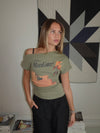 "Maneater" t-shirt - Kaki