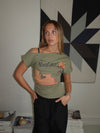 "Maneater" t-shirt - Kaki