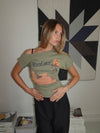 "Maneater" t-shirt - Kaki