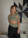 "Maneater" t-shirt - Kaki