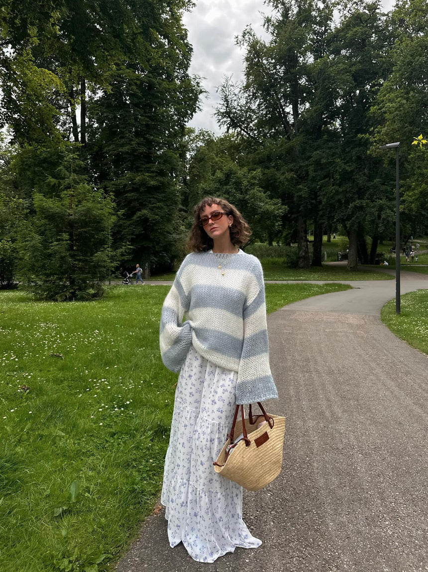 Anna Olympia striktrøje - Grå