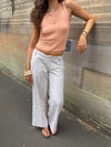 Herringbone bukser - Beige/hvid