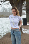 "Italy" baby tee - Hvid