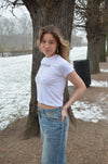 "Italy" baby tee - Hvid