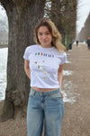 "Italy" baby tee - Hvid