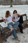 "Mon cheri" baby tee - Hvid