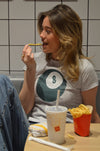 "8BALL green" baby tee - Grå