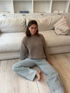 Elina striktrøje - Beige