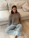 Elina striktrøje - Beige