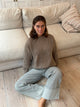 Elina striktrøje - Beige