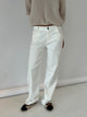 Gabardin jacquard jeans - hvid