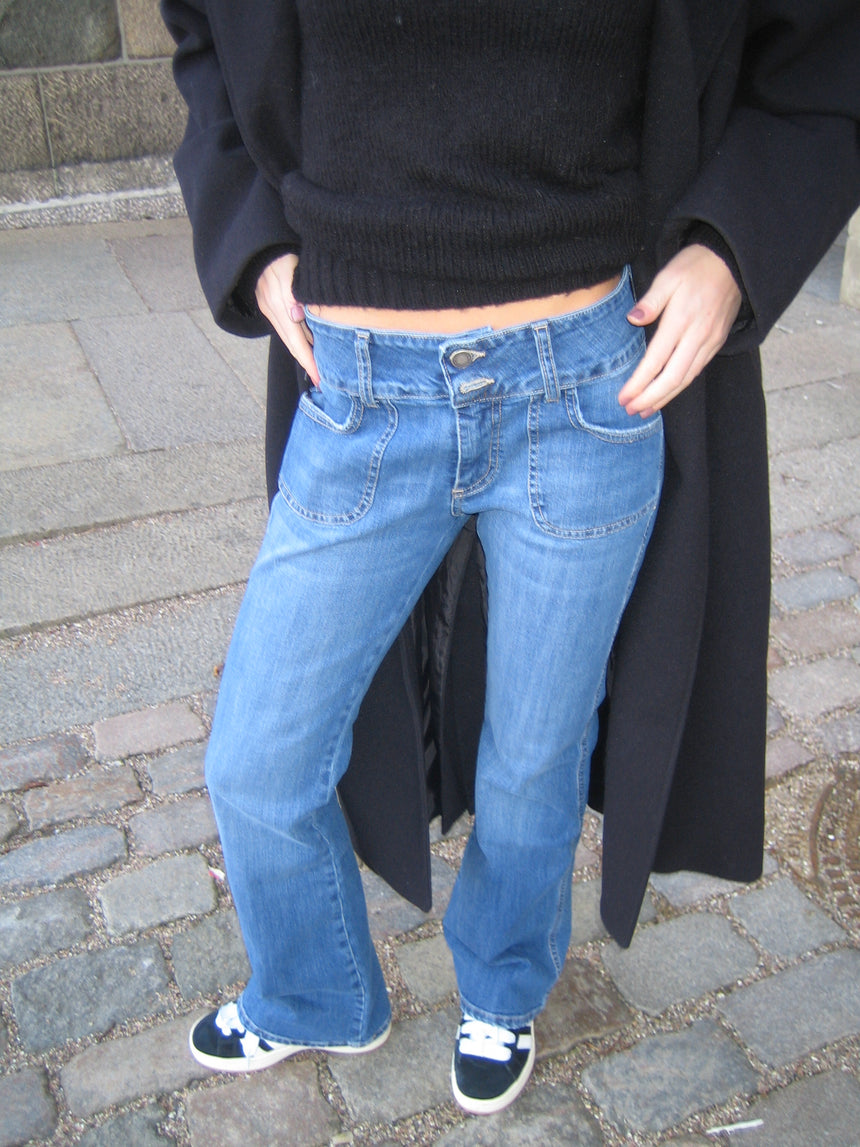 Amani bootcut jeans - Blå denim
