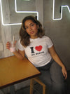 "I love my bestie" baby tee - hvid