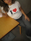 "I love my bestie" baby tee - hvid