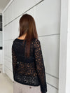 Maddy bluse i blonde - Sort