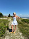 Lissy smock kjole - Hvid broderi