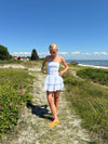 Lissy smock kjole - Hvid broderi