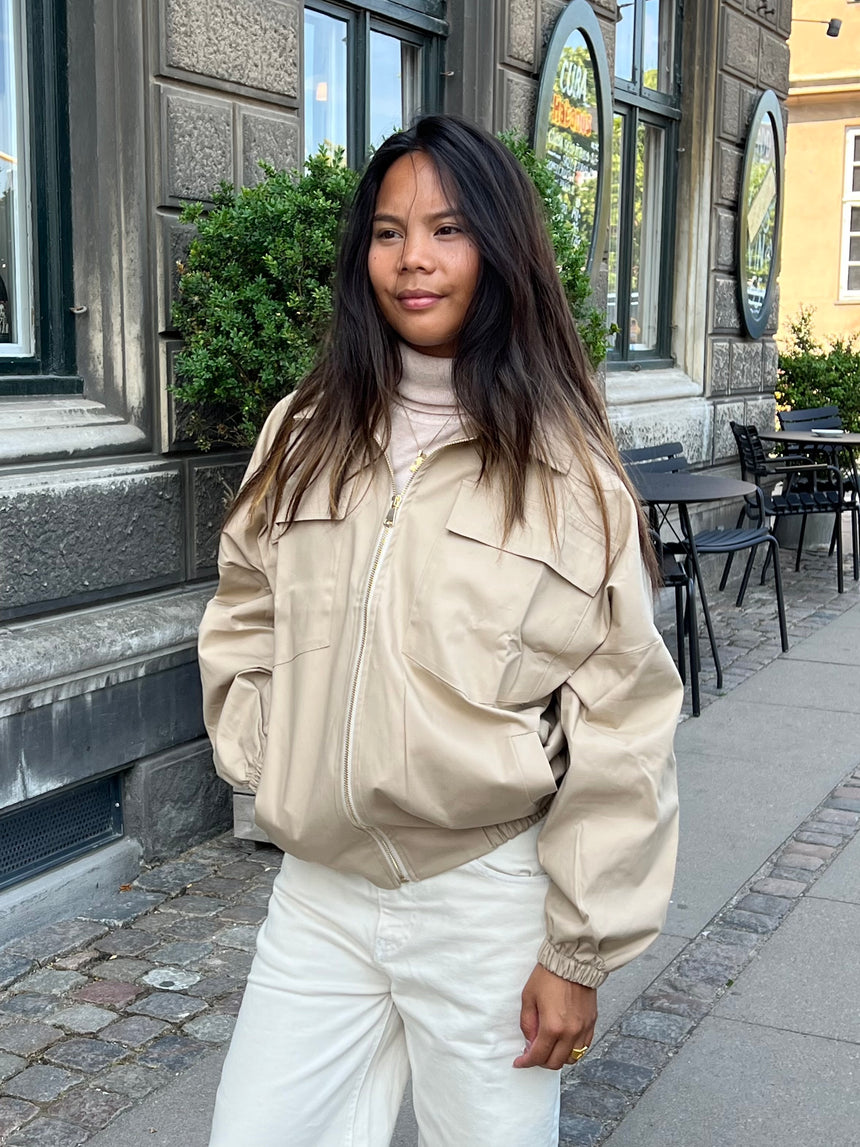 Nena Bomber Jakke - Beige