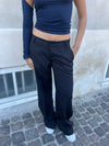Britney lavtaljede suit bukser - Sort