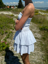 Lissy smock kjole - Hvid broderi