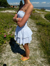 Lissy smock kjole - Hvid broderi
