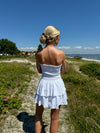 Lissy smock kjole - Hvid broderi