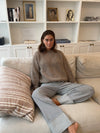 Elina striktrøje - Beige