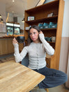 Paula tætsiddende cardigan - Beige