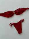 Eva bandeau bikini - Rød