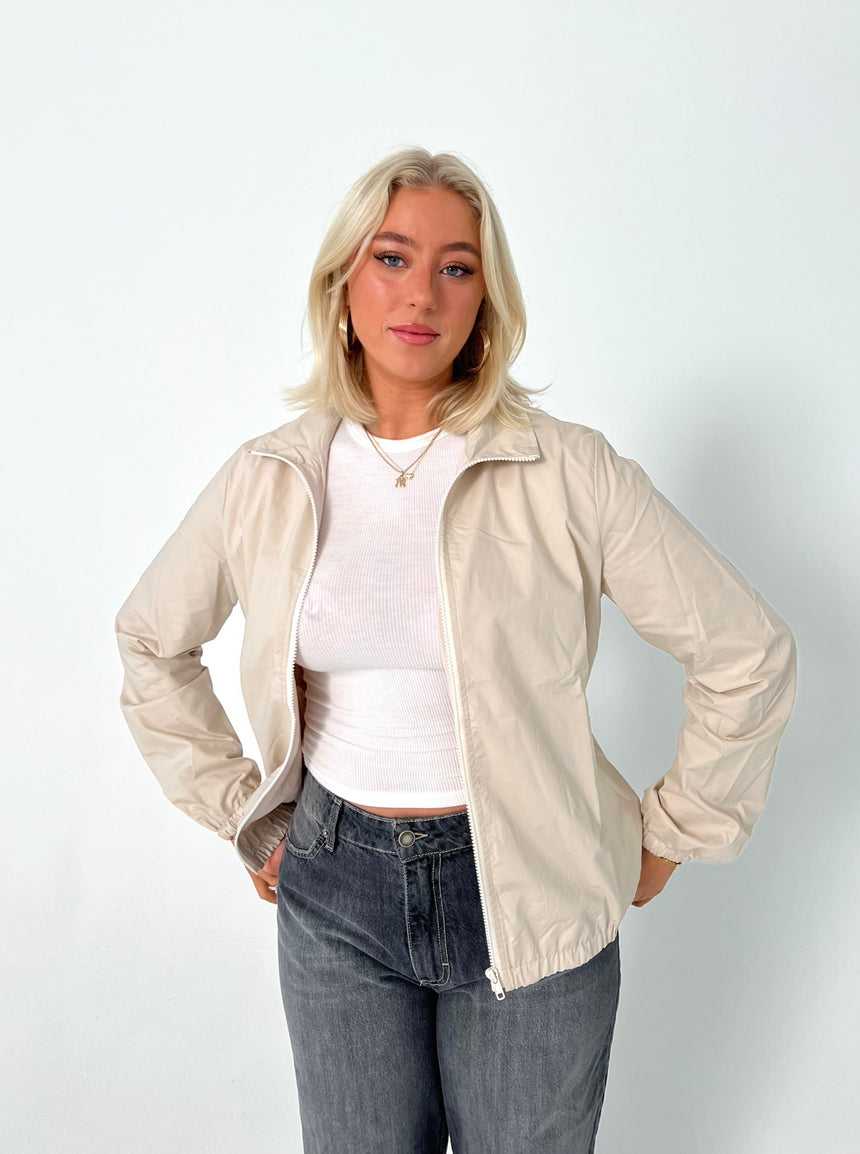 Mackenzie bomber jakke - beige