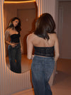 Nora blonde bandeau top - Sort