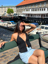 Lola glitter top - Sort