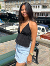 Lola glitter top - Sort
