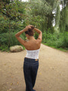 Nora blonde bandeau top - Hvid