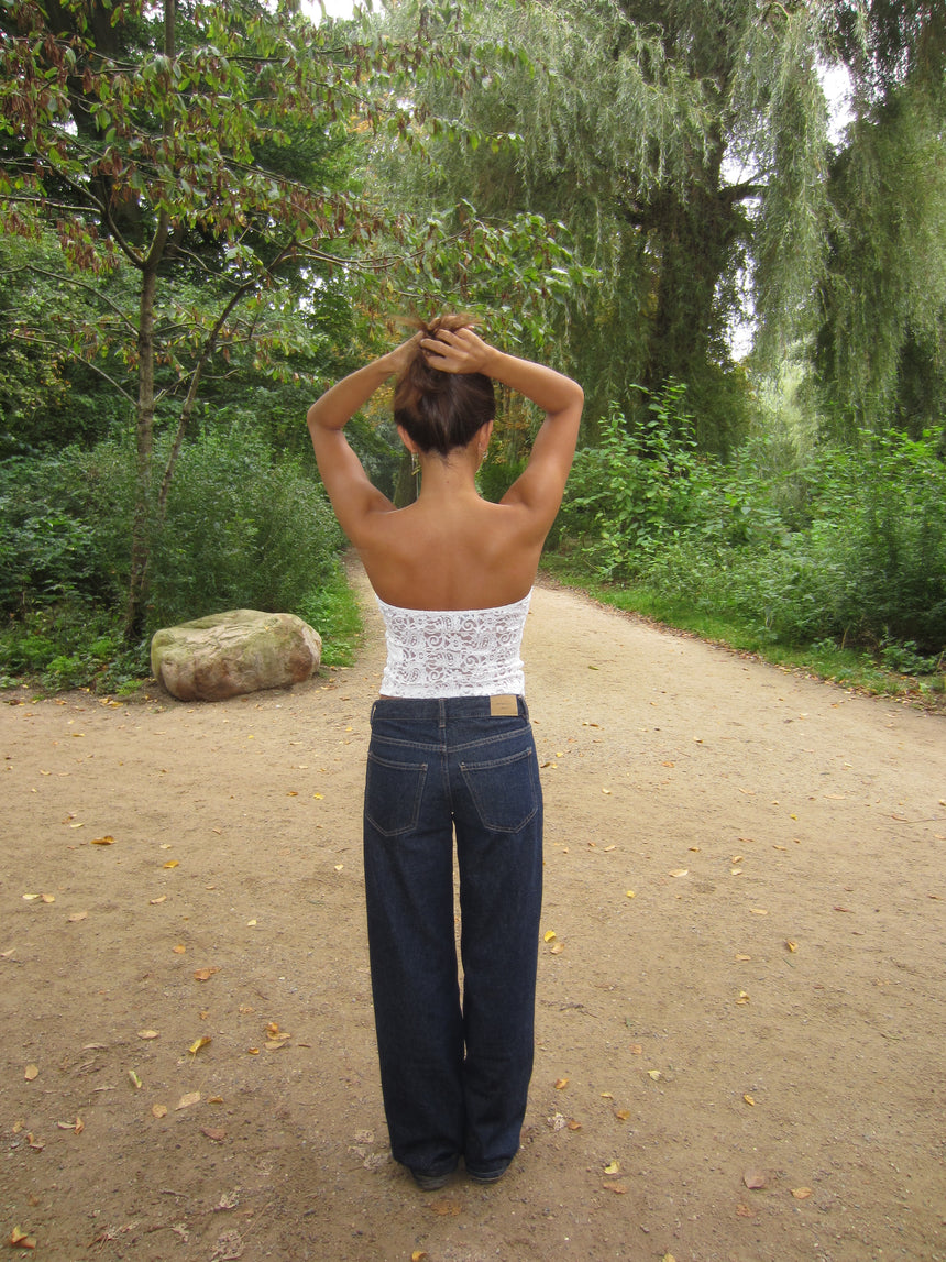 Nora blonde bandeau top - Hvid