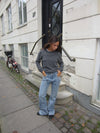 Andrine jeans med stjerner - Lys denim