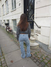 Andrine jeans med stjerner - Lys denim