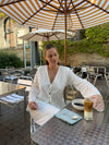 Mathilde Ravn broderet bluse - Hvid