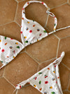 Marietta bikini med frugter - Hvid