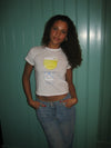 "La dolca vita" baby tee - Hvid