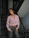 Julica cropped blazer - Rosa
