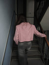 Julica cropped blazer - Rosa