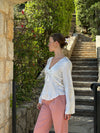 Denisi satin bluse - Hvid