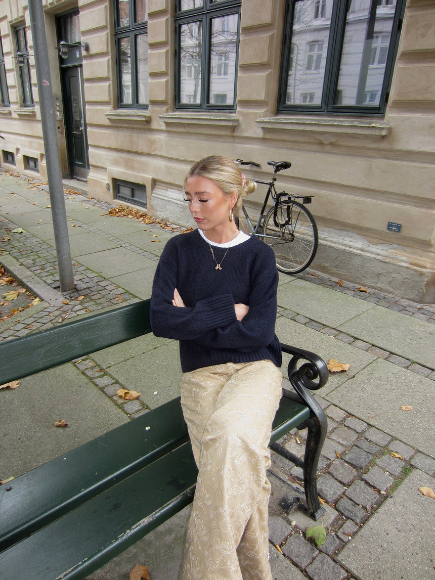 Moda striktrøje - Navy