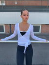 Motion wrap bluse - Cloud